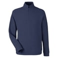 thumbnail image 4 of North End NE725 Men's Spirit Textured Quarter-Zip Pullover-Classic Navy Heather-5XL, 4 of 6