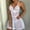 White, variant on hoksml Sexy Womens Sleepwear on Clearance! Solid Chemise Lace Nightgowns Spaghetti Strap Lingerie Dress for Women