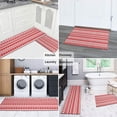 thumbnail image 5 of Red and White Christmas Pattern Kitchen Rugs Sets Of 2,Anti Fatigue Kitchen Mat Rugs Non Slip Washable,Decorative Kitchen Floor Mats for Kitchen,Sink,Laundry,17"x30"+17"x47", 5 of 7