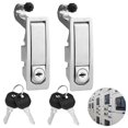 thumbnail image 1 of Compression Latches, 2 Pcs Zinc Alloy Trigger Latch Locks with 4 Keys, Hand Operated Compression Lever Locks for Electronic Closures, Fit 0.04-0.94’’ Doors, 1 of 6