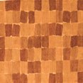 thumbnail image 1 of Ahgly Company Indoor Square Checkered Orange Modern Area Rugs, 6' Square, 1 of 4