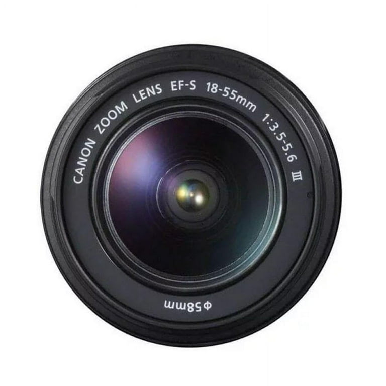 DSLR Camera Lenses: Canon EF-S 18-55mm III Zoom Lens with Hood