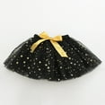 thumbnail image 3 of TOOYOU Girls Skirts Sequin Layered Party Mesh Tulle Tutu Skirts Dance Performance Ballet Skirt+Hairpin Two Piece Set Sweet Girl Versatile Short Skirt Size 9-11 Years Black, 3 of 4