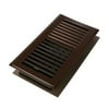 Decor Grates Louvered Floor Register, 4" x 12", Brown