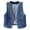 Blue, variant on Women's Denim Vest 2025 Fashion Cropped Classic Sleeveless Button Down V Neck Jean Vest Jackets With Pockets