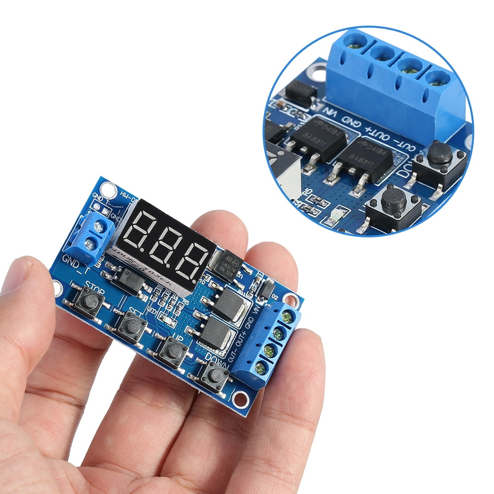 LED DC 5V~36V Dual MOS Control Cycle Trigger Timer Delay Relay Module Switch PT 
