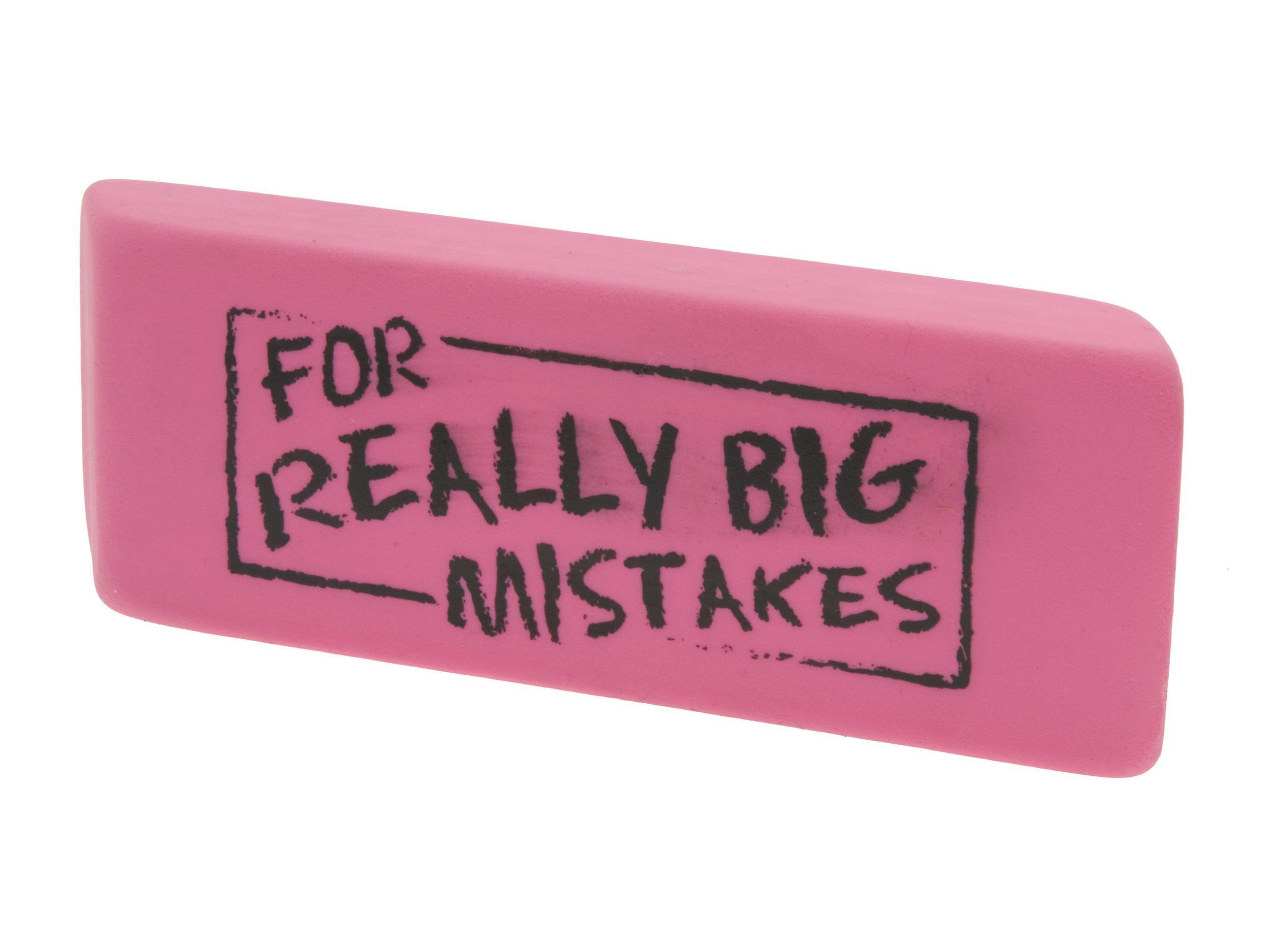 Oops My Bad For Big Mistakes Not Again Jumbo Novelty Erasers 5.5"X1.75" Select