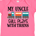 thumbnail image 4 of Inktastic My Uncle Still Plays with Trains Boys or Girls Baby Bodysuit, 4 of 5