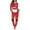 Santa, variant on Fashion Adult Long Sleeve Pajamas Women Snug-Fit Crew Neck Shirt Loungewear Pullover Tops and Pants 2 Pieces Christmas Santa Indoor Sleepwear Soft Pj Sets,Size 4XL