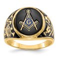 thumbnail image 1 of 14K Yellow Gold Men's Masonic Ring, 1 of 3