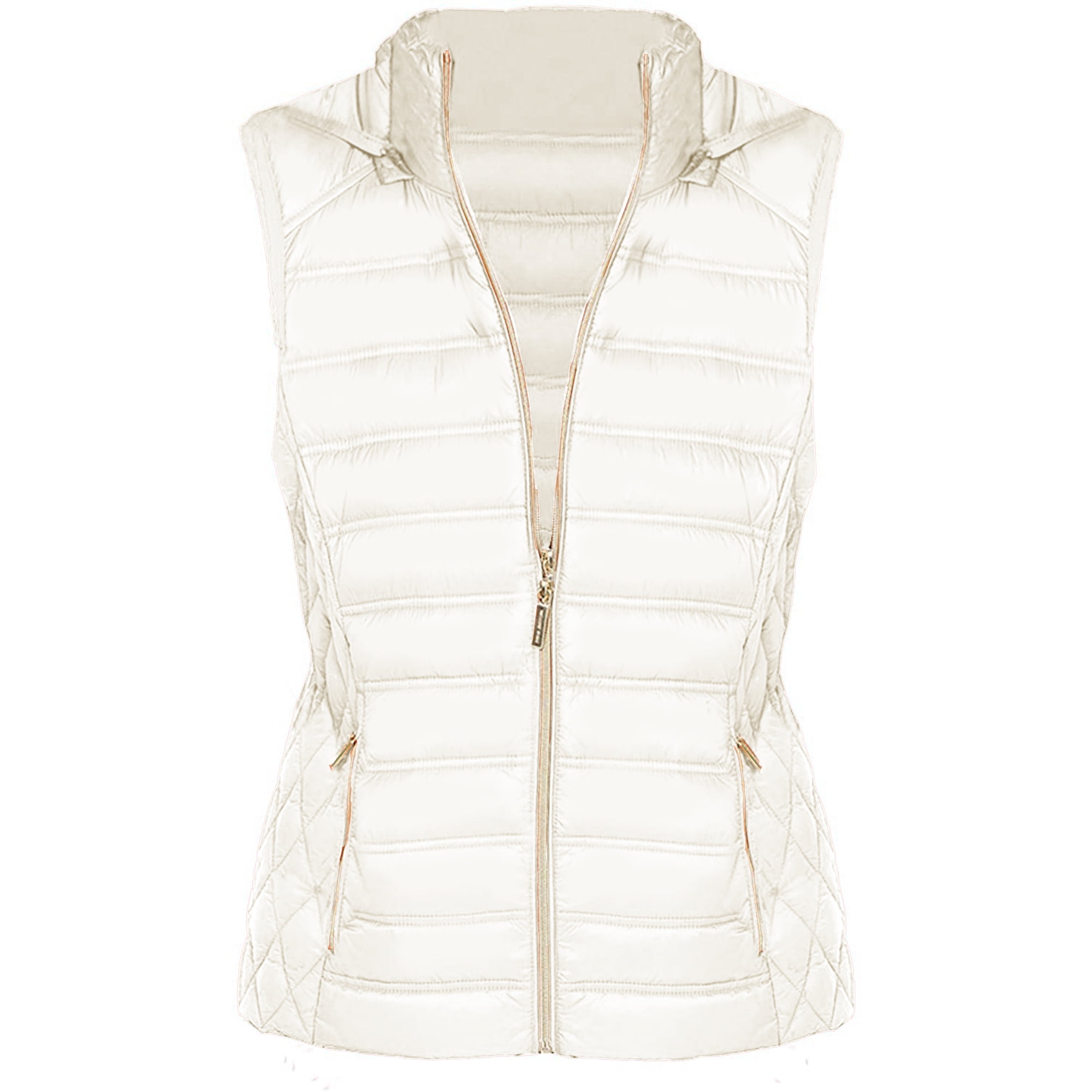 Michael Kors Bone White Winter Vest for Women - Sleeveless Women Down ...