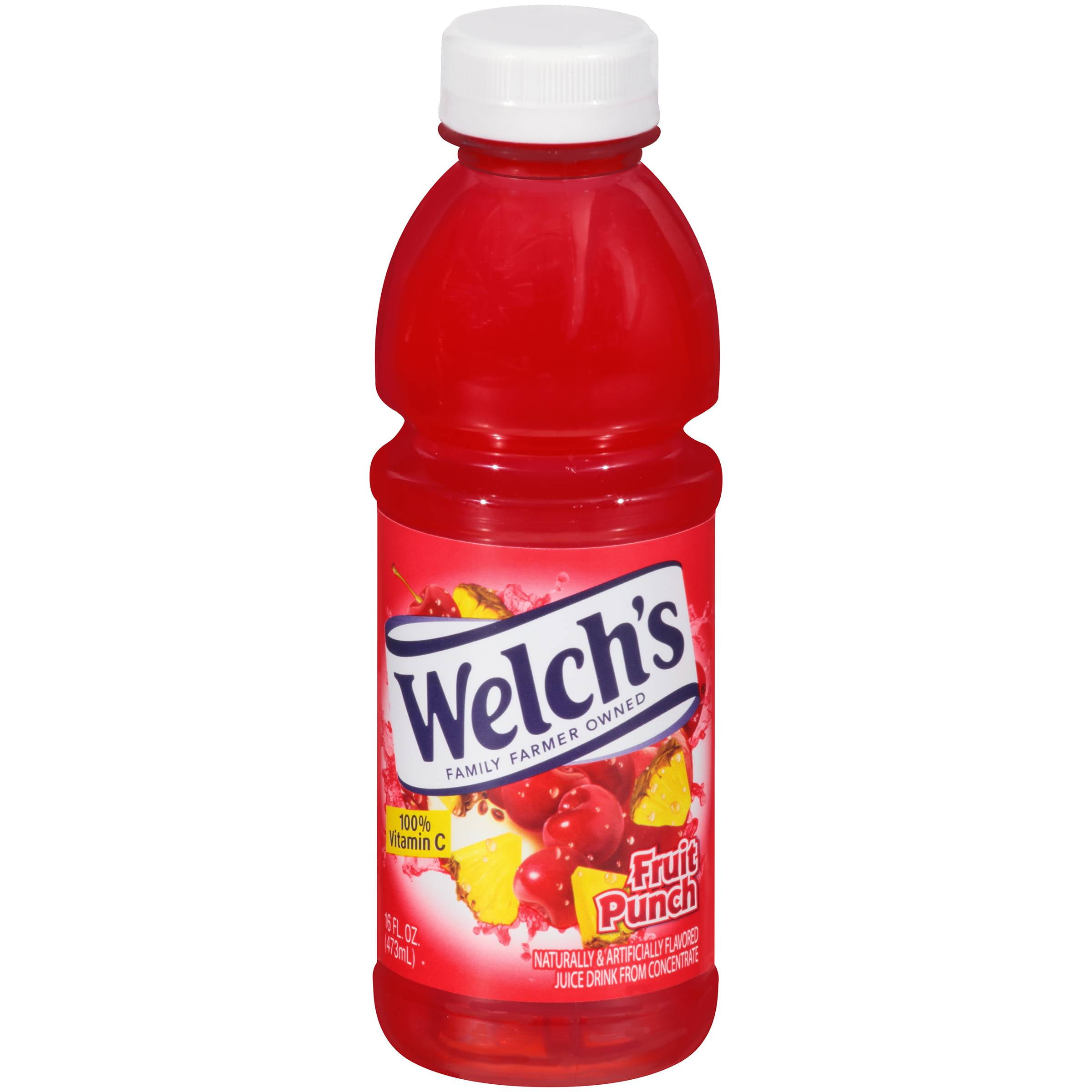 Welch's. Fruit Punch Juice 16 oz. (12 Count) - Walmart.com - Walmart.com