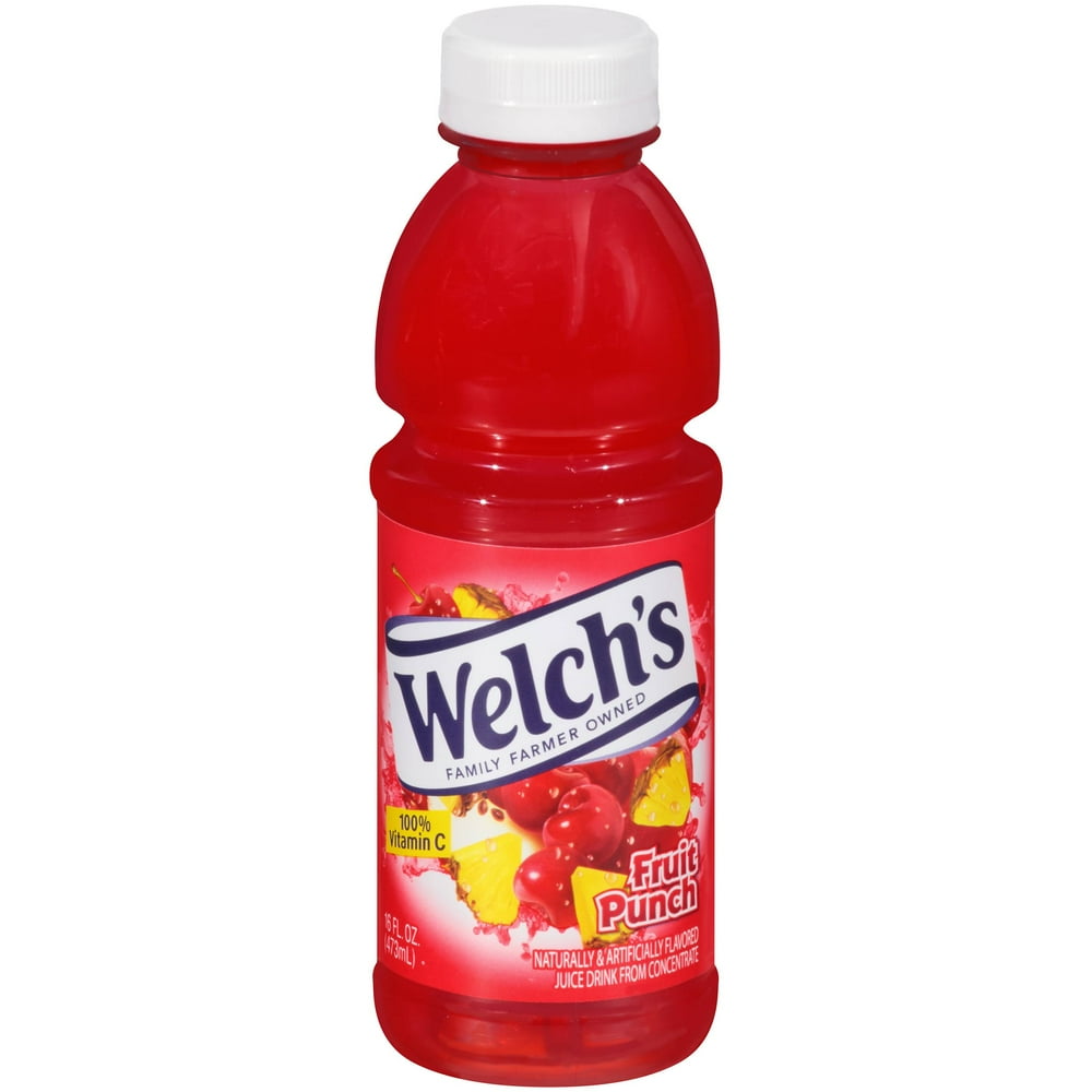 Welch's. Fruit Punch Juice 16 oz. (12 Count)