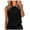 Black, variant on Womens Linen Crop Tops Summer Casual Loose Cotton Sleeveless Tank Top Dressy Casual Blouses