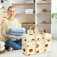 thumbnail image 2 of Feltree Large Capacity Portable Quilt and Clothing Storage Bag for Home Closet Organizer, Moving, Dormitory, 2 of 8