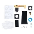thumbnail image 4 of Wowow Matte Black Single Handle Wall Mounted Bathroom Faucet Rough in Valve Included, 4 of 6
