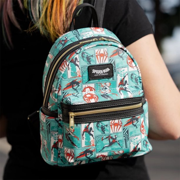 Marvel Spider-Man: Across the Spider-Verse Loungefly Comic Strip Mini- Backpack - Walmart Business Supplies