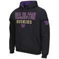 thumbnail image 2 of Men's Colosseum Black Washington Huskies Sunrise Pullover Hoodie, 2 of 3
