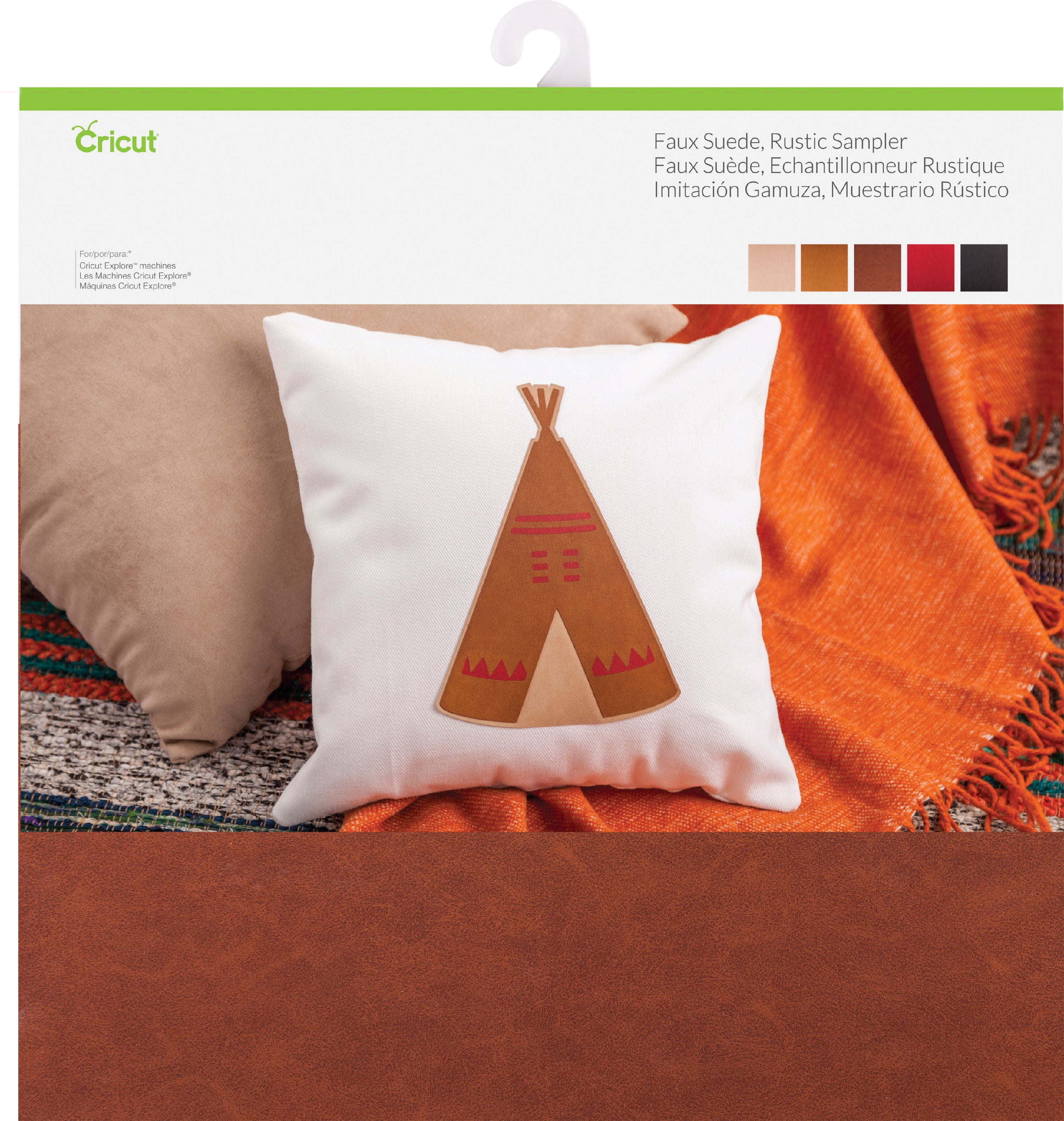 Cricut 12' x 12' Faux Suede Rustic Sampler, 5 Piece