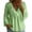 Green, variant on Babydoll Shirts for Women Cute Peplum Tops Classy Ruffle Trim V Neck Shirt Cozy Cotton Linen Tunic Top Loose Fit Long Sleeve Blouses