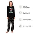 thumbnail image 2 of Family Matching Christmas Pajamas Santa's Favorite Goalie Hockey Theme, Sizes NB to 6XL with Pet Outfit, 2 of 7