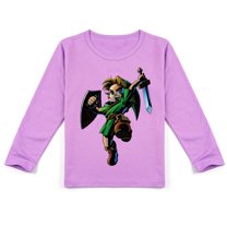 The Legend of Zelda Themed Kids' Long Sleeve T-shirt: Comfortable Cotton for Spring & Autumn