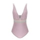 thumbnail image 5 of Traje de baño de bikini de verano para mujer, de color liso, con cojín en el pecho y sin soporte de acero, sin espalda, con tirantes, de nailon., 5 of 5