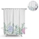 thumbnail image 2 of Cortinas de baño Antimoho, antibacteriano, lavable Cortina de baño Tela de poliéster con 12 anillos de cortina de baño Xemadio 2034894-3, 2 of 9