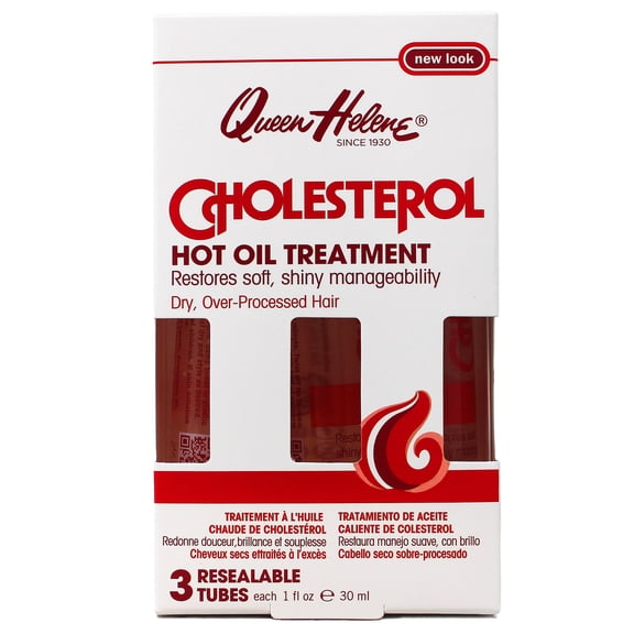 Queen Helene Cholesterol Repairing Moisturizing Hot Oil Hair Treatment, 1 fl oz, 3 Piece