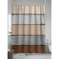 thumbnail image 5 of Farmhouse Rustic Wood Texture Shower Curtain, Brown Grey Bathroom Decor Curtains Set with Hooks, Waterproof Fabric Home Accessories， 72 X 84 Inch Extra Long, 5 of 6