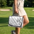 thumbnail image 4 of Xixirimido Golf Cart Seat Cover with 4 Storage Pockets Universal Golf Cart Seat Blanket Towel Fits for EZGO, Yamaha, Club Car Golf Cart Accessories, Love to Golf Ball Club, 4 of 8
