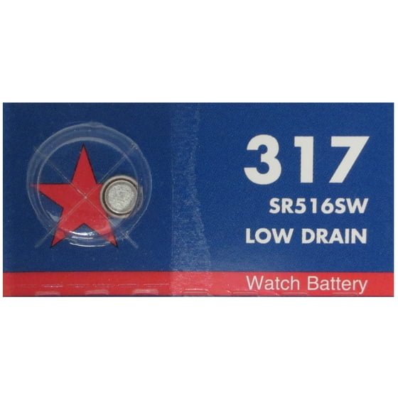 Walmart Mercury Free 317 Watch Batteries