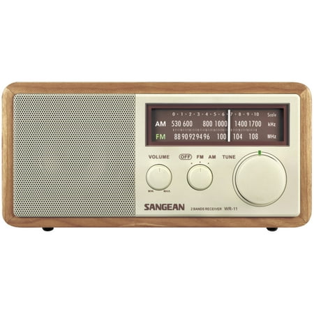 Sangean WR11 Wood Cabinet AM/FM Tabletop Radio (Best Tabletop Radios Reviews)