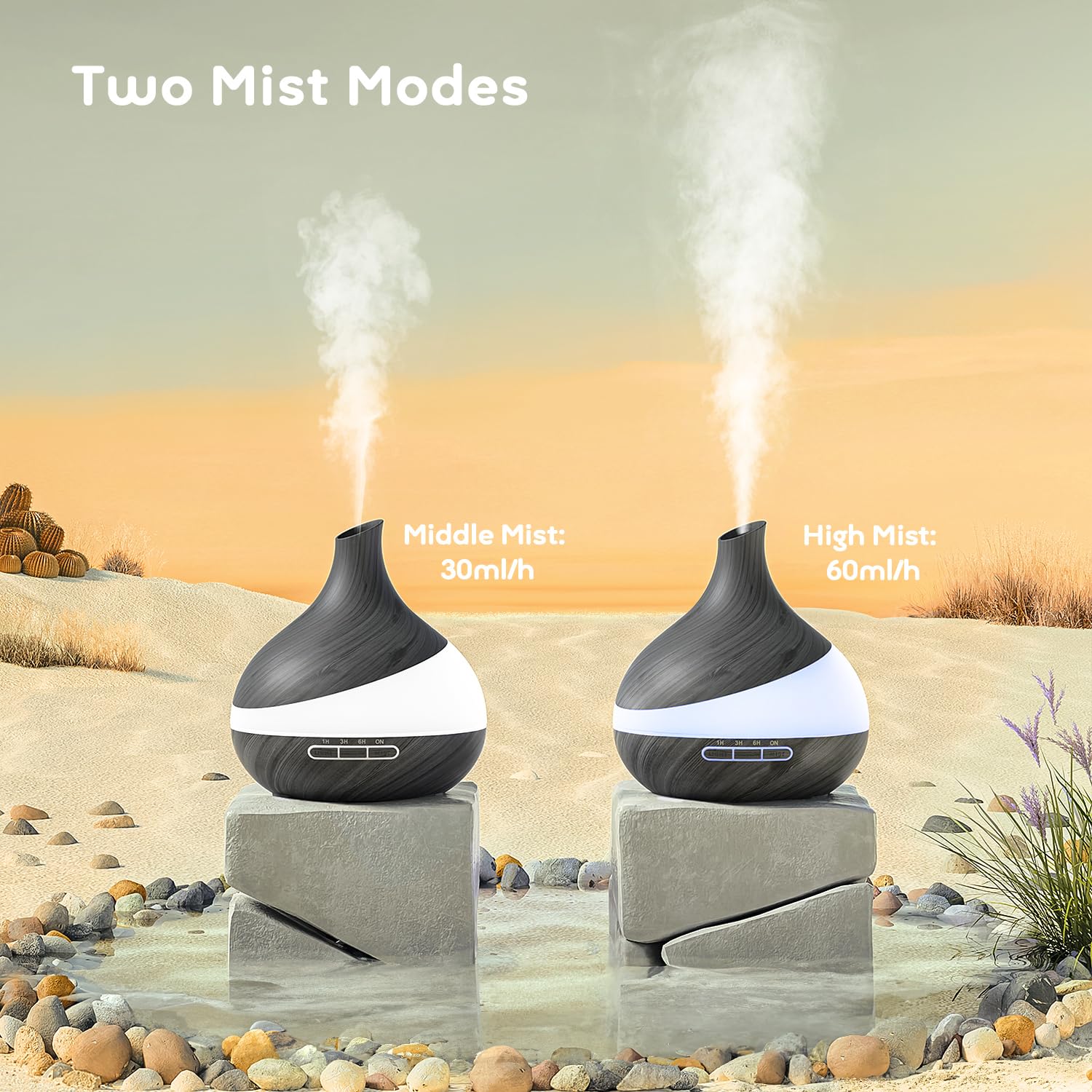 Noahstrong 550ml Essential Oil Diffuser with Remote Control and LED Lights photo 5
