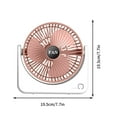 thumbnail image 3 of BAOPAI Stylish Desktop USB Charging Circulating Oscillating Fan with Quiet Operation Portable and Flexible for Home Office Dormitory Outdoor Use, 3 of 5