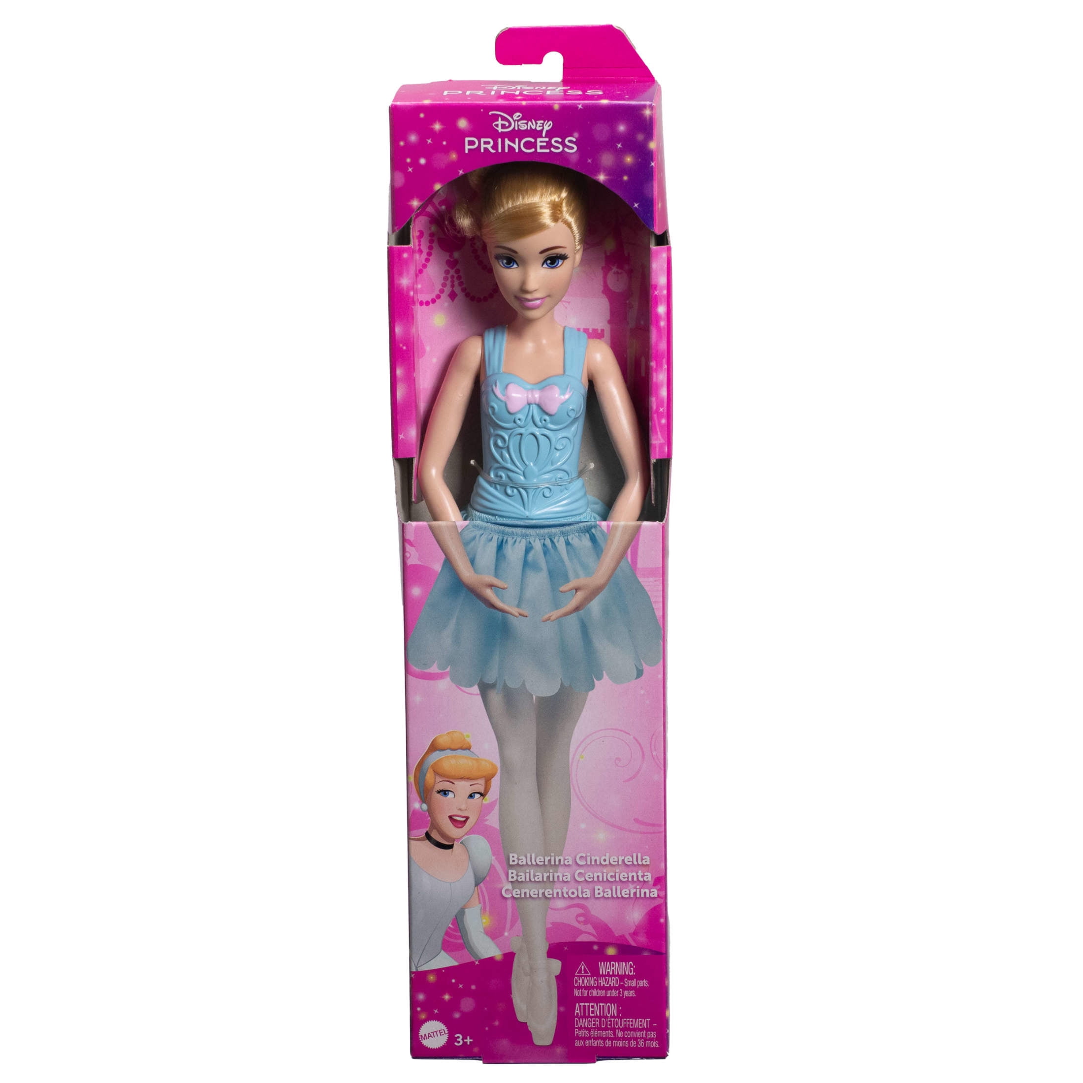 Disney Princess Toys, Ballerina Cinderella Doll, Poseable Ballet Toy [Walmart Exclusive]