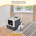 thumbnail image 4 of Enclosed Stainless Steel Cat Litter Box, XL Extra Large Cat Litter Box with Lid and Drawer Design for Indoor Cats, 4 of 11