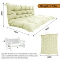 thumbnail image 6 of XXLYY Three Seat Swing Replacement Cushions, Porch Swing Cushions, Thickened Waterproof Polyester Fabric Bench Cushion with Ties, Replacement Cushion for Outdoor Patio Swing, 6 of 7