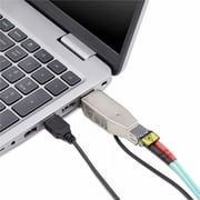 Gigabit Fiber to RJ45 Ethernet Media Converter Dongle, USB Powered, SMF/MMF, Single/Multimode Optical Fiber, Metal Housing