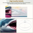 thumbnail image 4 of Lampshades 2 Pack Shark Ocean Nautical Coastal Great White Shark Open Sharp Teeth 13"x13"x10" Light Shade for Table Lamps Floor Lamps Drum Lamp Shades Lampshade Replacement Easy Assembly, 4 of 8