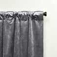 thumbnail image 5 of Exclusive Home Velvet Heavyweight Light Filtering Hidden Tab Top Curtain Panel Pair, 52"x84", Grey, 5 of 7