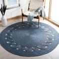 thumbnail image 2 of SAFAVIEH Natural Fiber Morgan Solid Area Rug, Navy, 7' x 7' Round, 2 of 7