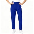 thumbnail image 6 of Women's Elastic Waist Scrub Pants with Pockets Loose Fit Straight Leg Workwear Trousers Casual Nursing Uniform Bottoms, 6 of 8