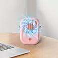 thumbnail image 3 of Small Desk Fan, Portable Electric Table Desktop Air Circulator Fans, Neck Mounted Fan With Bladeless USB Charging Portable And Silent Neck Mounted Desktop Small Fan, 3 of 5