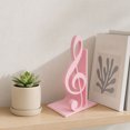 thumbnail image 6 of KGJQ 3D Printed Treble Clef Bookends, Music Note Shelf Organizer, Non-Slip Modern Bookend with Stable Support, Sturdy Music Themed Book Stand for Desk Decor, 6 of 7