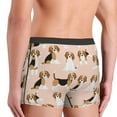 thumbnail image 5 of Kll Beagle Dog On Brown Men'S Cotton Boxer Briefs Underwear-Xx-Large, 5 of 9