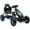 Blue, variant on Aosom Pedal Go Kart w/ Adjustable Seat, Rubber Wheels Shock Absorb, Blue
