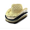 thumbnail image 4 of Women/man Hand Made Pierced Cowboy Hat Wide Brim Sun Hat-black, 4 of 5