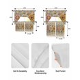 thumbnail image 5 of Vintage Daisy Floral Swag Kitchen Curtains Sets for Windows 24 Inch Length, Spring Flowers Botanical Leaves Rustic Short Window Curtain Swags Valances and Tiers 3 Piece Set for Cafe/Dining Room, 5 of 5