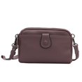 thumbnail image 4 of Bolso bandolera de piel de vaca de primera capa, bolso para teléfono móvil para mujer, moderno, informal, combinable con todo, 4 of 6